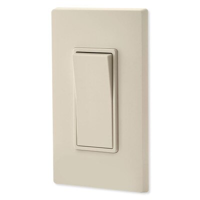Leviton Decora Rocker 4-Way AC Quiet Switch, 15A, 120/277V, Light Almond